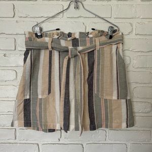 American Eagle Outfitters Striped Skirt‎ With Pockets Size Large